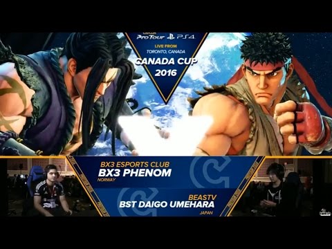 Canada Cup SFV - Top 8 Losers BX3|Phenom (Necalli) Vs BST|Daigo (Ryu)