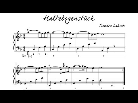 ZauberKlavier - kostenlose Klaviernoten: Haltebogenstück Nr. 1