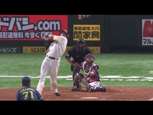 【4回裏】これがホークス・柳田のフルスイング!! 2試合連続の一発!! 2017/6/8 H-S