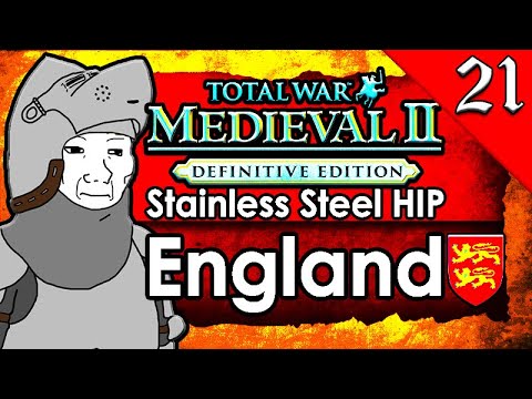 BRITISH LIBERATING POLAND! Medieval 2 Total War: Stainless Steel HIP: England Campaign Gameplay #21