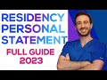 Examples Of Personal Statements For Internal Medicine Residency