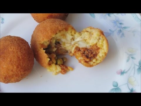 How to make italian arancini / Fried rice balls