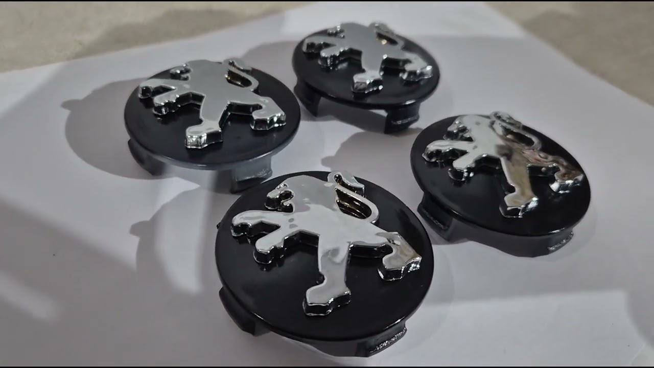 Peugeot Ковпачки в диски 60/58 мм p02011bl (4 шт) Video 1