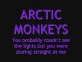 LYRICS Arctic Monkeys - You Probably Couldn't ...