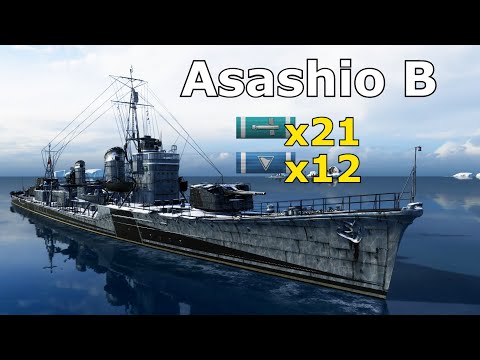 World of WarShips Asashio B - 2 Kills 301K Damage