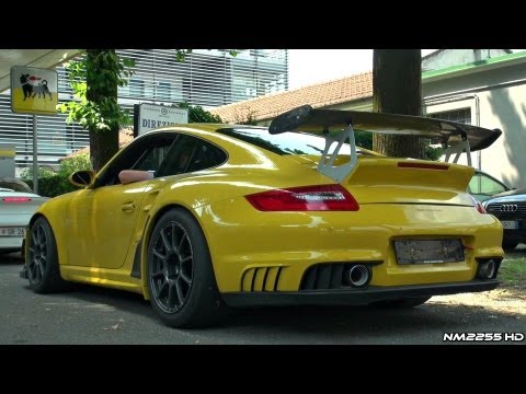 Modified Porsche 997 GT2 Akrapovic Exhaust SOUND!