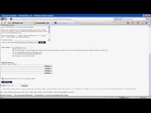Free Classified Ads Site List Ad posting Software Bulk Email Database Mailing list