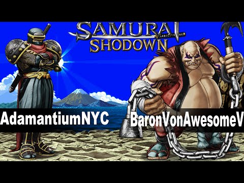 Samsho: AdamantiumNYC (Hanzo) vs BaronVonAwesomeV (Earthquake) Samurai Shodown 2019