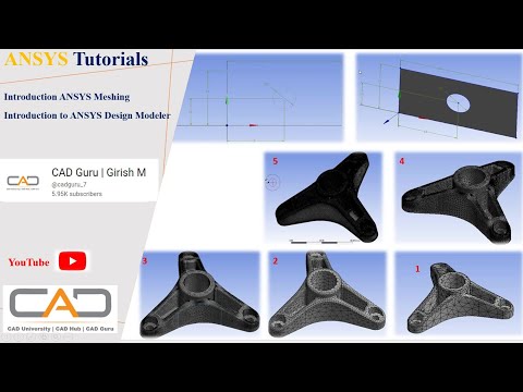 Introduction to ANSYS Meshing and Basic Part Modeling using Design Modeler | ANSYS Tutorials
