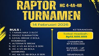 Last 8 # Indra TP VS Devid # Raptor 9 Ball Open Hc 4.4A.4B