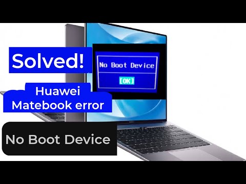 No boot device on mate book | Huawei Laptop | HOO Basics