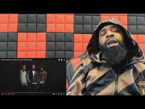 AMERICAN REACTS TO -Clavish feat Fredo - Monday To Sunday (Official Audio)