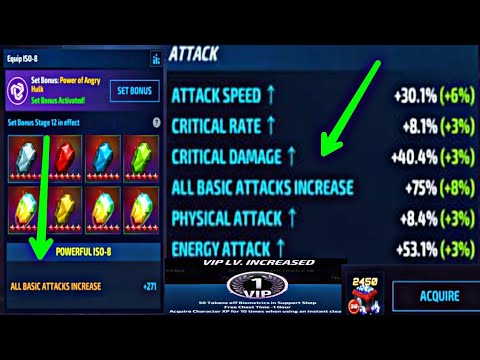 All Basic All Attack And Defence Increase Guide | 2 tss 1 vip package Gift - Marvel Future Fight