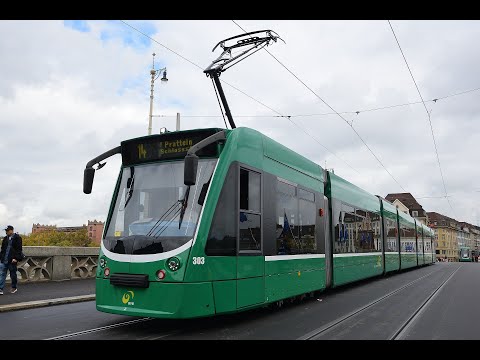 Führerstandsmitfahrt BVB Combino Linie 1/14 Pratteln-Bahnhof SBB (Basler Verkehrs-Betriebe)