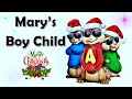 Chipmunks - Mary's Boy Child Jesus Christ (with Lyrics)🎅 | 🎄 Oh my Lord | Boney M. 🎄🎅⛄