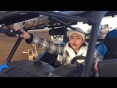 Polaris General flip up Windshields