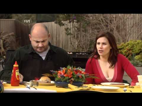 Jane Hall Cleavage Neighbours 25-02-09