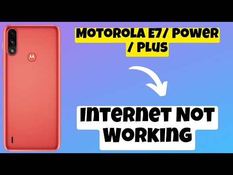 Motorola E7/ Power / Plus Internet Not Working || Internet connection problem|| Internet not showing