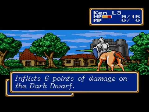 Shining Force Video Walkthrough Part 10 - Battle 1-4 Part 2