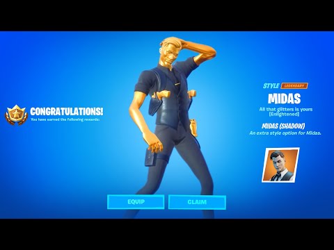 How To Get Shadow Or Ghost Midas - Complete 18 Midas Challenges Fortnite