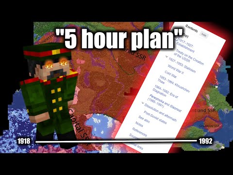 So i tried to follow the USSR timeline in minecraft
