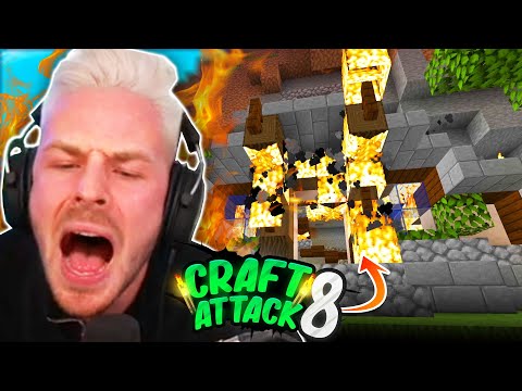 Petrit burns down my ENTIRE HOUSE - CraftAttack Season 8