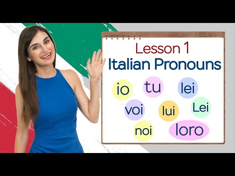 Lesson 1. Italian Pronouns. Basic Italian for Beginners