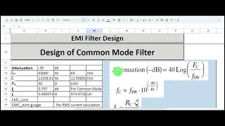 Design of Common Mode Filter - Calculation