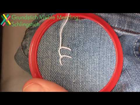Grundstiche Visible Mending - Schlingstich