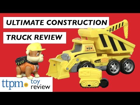paw patrol ultimate construction truck
