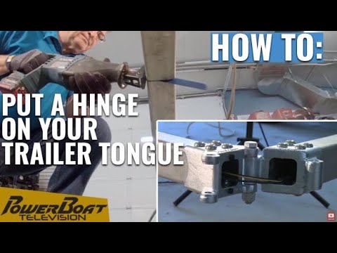 How to install a trailer tongue hinge so it can fit in your garage | My Boat DIY
