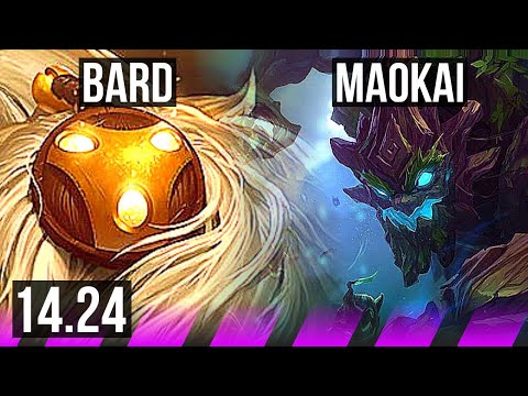 BARD & Syndra vs MAOKAI & Miss Fortune (SUP) | 1/1/9 | NA Master | 14.24
