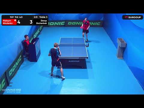 10:45 Maksym Nikolenko 3-0 Denys Shcherbak 14.04.2023 TT Euro.Cup Ukraine Star
