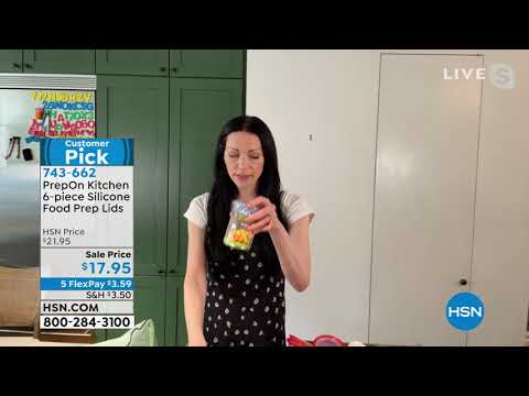 PrepOn Kitchen 6piece Silicone Food Prep Lids