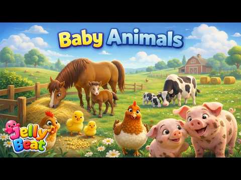 Learn Words - Baby Animals | JellyBeat  🐥