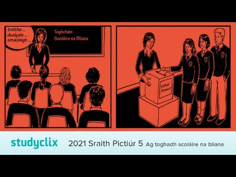 2021 Sraith Pictiúr 5 - Ag toghadh scoláire na bliana