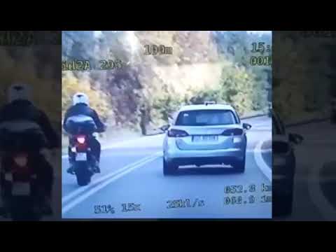 Sandomierz. Niebezpieczna jazda motocyklisty (28.09.2021)