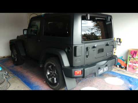 Jeep wrangler 2014 matte black plastidip
