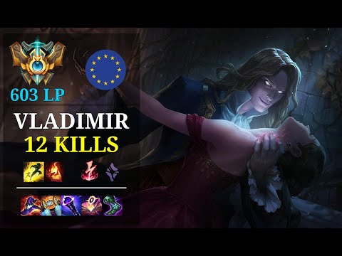 Vladimir Bot vs Tristana - 12 kills - Elite500 EUW Challenger (603 LP) Patch 11.5