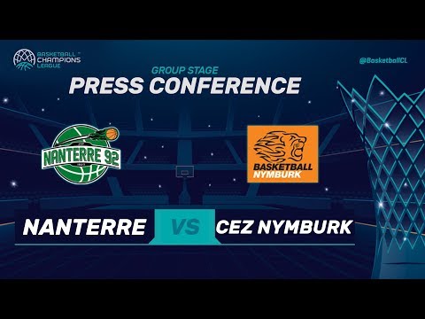 Nanterre 92 v CEZ Nymburk - Press Conference - Basketball Champions League 2017-18