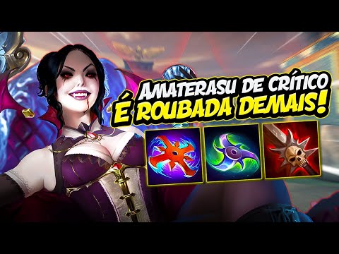 ELA FULL CRÍTICO FICA ROUBADA DEMAIS! AMATERASU JUNGLER - ⚡ Smite BR Conquista