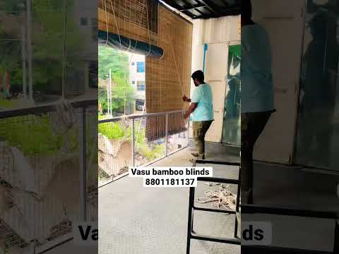 Bamboo blinds n curtains #bamboo #balconygardenideas #bambooproducts #blind #curtains #outdoorblinds