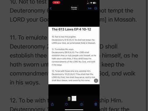 The 613 Laws EP:4 10-12