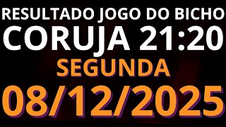 🎯 Resultado do Jogo do Bicho AO VIVO CORUJA / LOOK GO – 21:20 – 10/12/2025 (quarta-feira)