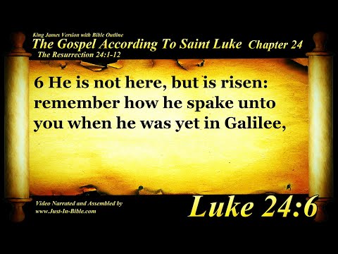 Gospel of Luke Chapter 24 - Bible Book #42 - The Holy Bible KJV HD Audio-Text Read Along