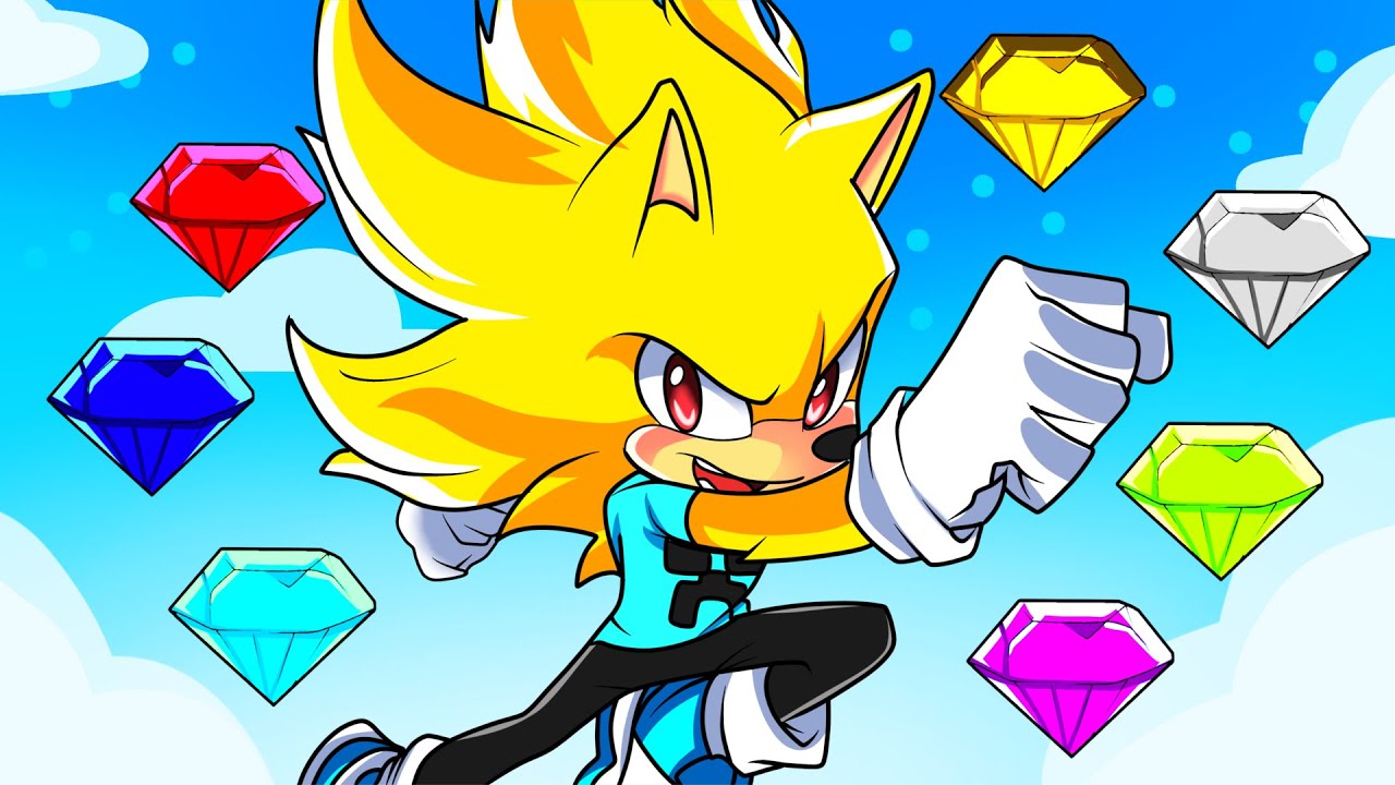 Consegui TODAS AS ESMERALDAS DO CAOS pra VIRAR SUPER SONIC no Minecraft