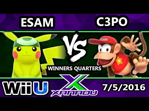 S@X 157 - PG | ESAM (Pikachu) Vs. GoG | C3PO (Diddy) SSB4 Winners Quarters - Smash Wii U