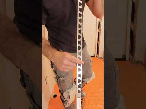 Best Way to Cut Schluter Trim - #shorts #homerepairtutor