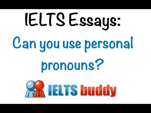 can i use personal pronouns in a college essay