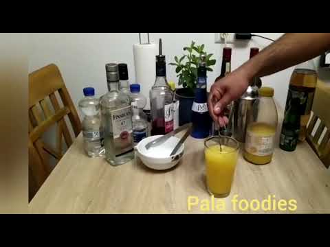 Gin sunrise cocktail